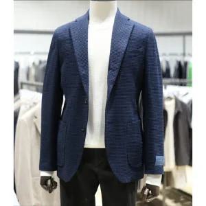 [지이크](센텀시티점) F/W  최고급 이태리원단 네이비 캐주얼자켓(PFE4001)