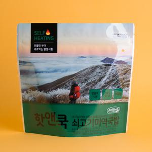 핫앤쿡 국밥 4개 세트 비화식 발열도시락 전투식량 등산도시락 간편식