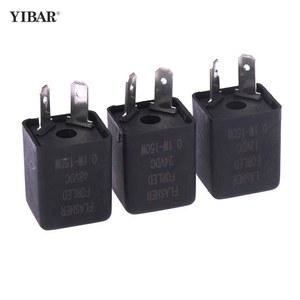 부저 표시기가 있는 12V/24V48V 점멸 릴레이 오토바이 내장 신호등 릴레이, 깜박이 LED