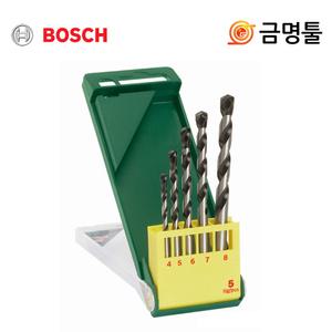 보쉬 2607019445 석재용드릴비트세트 5pcs 4-8mm 콘크리트기리셋트
