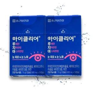 [종근당] 종근당 아이클리어 루테인 지아잔틴 아스타잔틴 식물성 눈 영양제 30캡슐 X