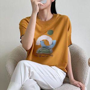 [NS홈쇼핑]KSH3BFC주름 가오리 라운드넥 나염 여성 반팔블라우스 통소매..