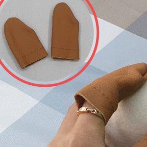 고품질 공예 수예 가죽골무 2P 가죽끈 가죽공예DIY 깔끔한느낌 고급스러운느낌 바느질도구 (WFHV9NK)