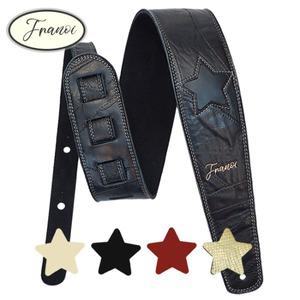 프라노이 양가죽 FA74 Star1 퀼팅 통 일렉 베이스 기타 스트랩