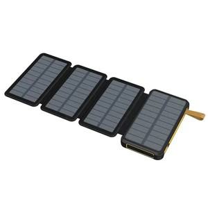 접이식 태양 전지 패널, 5V 2A USB 출력, 휴대폰용 휴대용 야외 캠핑 태양광 발전, 실제 캡이 포함된 방수