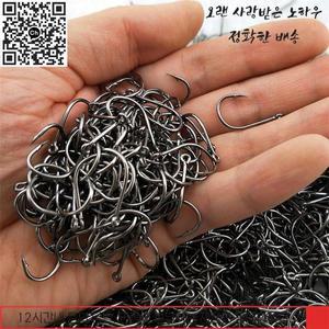 120개 고탄소강 피쉬훅 효율성 가시 3개 # 구멍 지그 잉어 플라이 후크 웜 페스카 태클이 있는 바늘