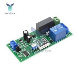 JK13 AC 220V 디지털 지연 릴레이 모듈 타이머 스위치 끄기 보드 0-99 S/분 전원 공급 장치
