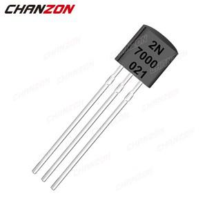 N-채널 Mosfet 바이폴라 접합 트랜지스터, BJT SIC Mos Fets, 삼극관, 200mA 60V 집적 회로, 2N7000 TO-92,