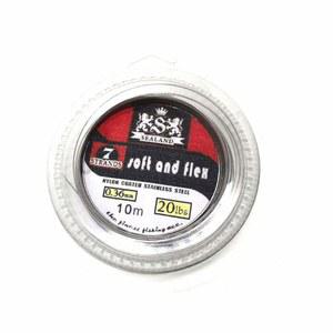 SENYUBBY 5LB-200LB 7 가닥 낚싯줄 리더 와이어 나일론 코팅 스테인리스 스틸 리더 와이어 크림프 슬리브