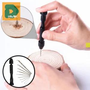 핸드드릴세트 프라모델 모형 피규어 소형 정밀 핀바이스 조립 수작업 레진아트 공예 10pcs DIY 취미 작업