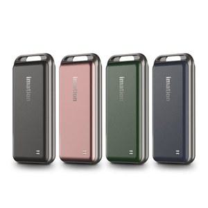 Windows, Mac OS, Linux, iOS 및 Android용 외장 솔리드 스테이트 드라이브인 Imation 휴대용 SSD i9, 최대 1 100MB/s USB 3 2 Gen2의 속도 로즈 골드, 2TB