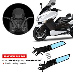 T-MAX 500 04-12 TMAX 530 12-19 T-MAX560 바이크 오토바이 백미러 스포츠 윙렛 윈드 윙 보이지 않는 백미