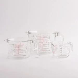 내열 SECYGSIB 유리 계량컵 250ml 500ml 1000ml