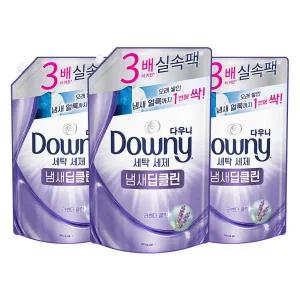 다우니 프리미엄 액체형 세제 냄새딥클린 퍼플 1.4L 3개 DC