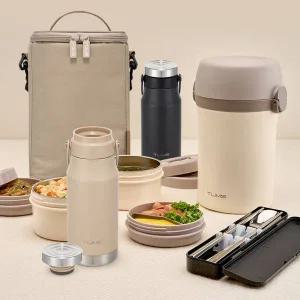 [텀스] 대용량 보온도시락+투웨이 텀블러 500ml 세트