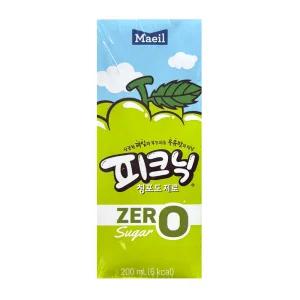 매일유업 피크닉 제로 청포도맛 200ml x 24개