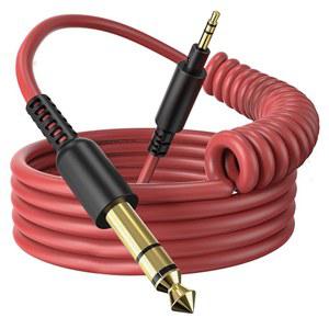 OneOdio Fusion A71/HiFi/Pro C/Pro M 유선 헤드폰 오디오 케이블 레드 - 6.35mm ~ 3.5mm