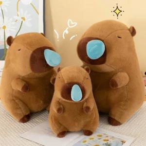 귀여운 카피바라 콧물 인형 25 중형 캐릭터 동물 봉제 쿠션 모찌 선물
