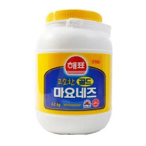 [연중무휴] 해표 고소한골드마요네즈(통) 3.2kg