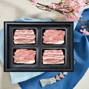 제철진미 제주돈육 실속세트 1.4kg (오겹 1kg (500g * 2) + 전지 400g (400g * 1)