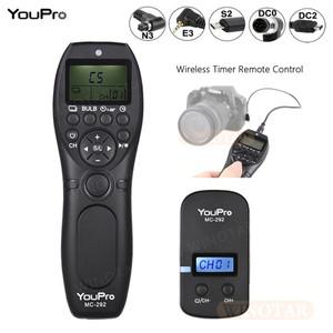 YouPro MC-292 무선 리모컨 LCD 타이머 셔터 릴리즈 채널  캐논호환  소니호환  니콘 호환  후지호환필름용