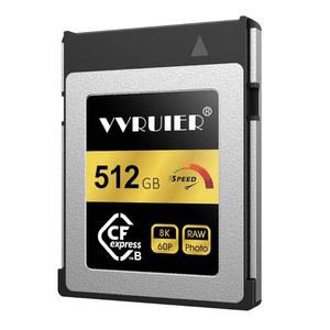 [미국배송] 512GB CFEXPRESS 타입 B 메모리 카드 원시 8K 비디오 녹화 카메라용 B 니콘 Z6/Z7/Z9 캐논 EOS-1DX MARK III/EOS-R5와 호환됨