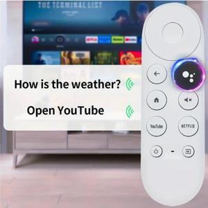 Google Chromecast 4K Snow 스마트 TV 스트리밍 스틱 리모컨 G9N9N과 호환되는 교체 음성 리모컨