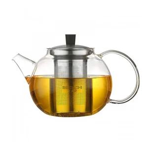 차우리기 유리주전자 DH825 1000ml 북대사글라스찻 티포트 스텐거름망 잎차 숙우 거름망팟 티팟