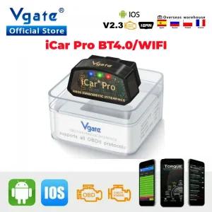 자동차진단기 게이지 스캐너 Vgate iCar Pro ELM327 WIFI OBD2 IOS안드로이드 블루투스 40 ElM 327 OBD 2