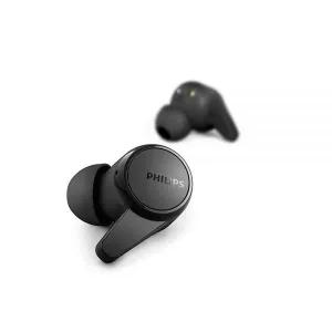 PHILIPS T1207 트루 와이어리스 헤드폰 18시간 재생 시간 IPX4 방수 블랙 584534