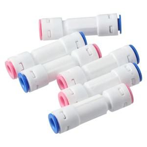 6pcs 1/4 체크 밸브 편도 플라스틱 푸시 연결 RO 워터 필터 빠른 피팅 정수기