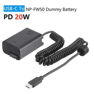 AC-PW20 DC 커플러 NP-FW50 더미 배터리 소니 ILCE-3000 ZV-E10