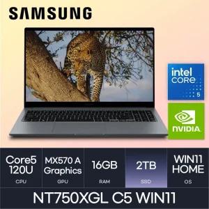HMC / 삼성전자 갤럭시북4 / NT750XGL C5 WIN11 (D4 RAM 16GB / NVMe 2TB / WIN11H) / MX570 A / 코어5-120