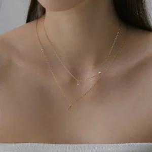 14K 벨린큐 이니셜 목걸이