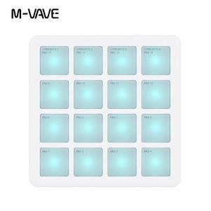 M-VAVE SK-16 SMC-PAD 포켓 패드 휴대용 무선 MIDI 컨트롤러 개 타악기 키보드 USB-C 인터페이스