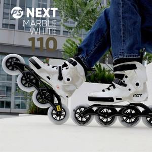 인라인 스케이트 스피드 오리지널 파워슬라이드 NEXT 대리석 트리니티 프레임 레이싱 롤러 프리 110mm
