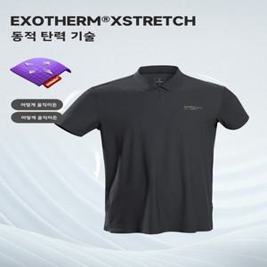 노스랜드 남성 칼라 반팔 티셔츠 아웃도어 스포츠 흡한속건 시원한 착용감 신축성 있는 아웃도어 캐주얼 셔