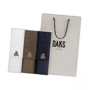 매장정품 DAKS 닥스 헤링본테디세면 3매 500627
