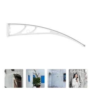 캐노피 강철 가정용 스틱 베이스 PVC 실외 무소음 도어 강화 브래킷 내후성 600mm 창문