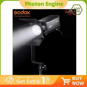 Godox S60 BI 포커싱 LED 사진 전문 위한 헛간 도어가 있는 연속 조절 가능한 라이트