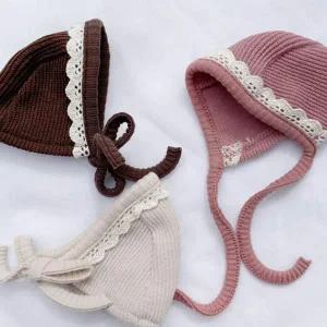 [콩심팥심]강아지 소공녀 레이스 모자 1P 반려견 후드끈 보닛 애견모자