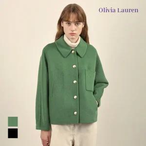 [올리비아로렌] 스탠카라형 핸드메이드 자켓_VOCFU4W9331