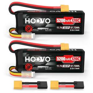 후보 3S LiPo 헬리콥터 지원 XT60 트럭 취미, 레이싱 카 TR 5200mAh 비행기 배터리 2Pack 플러그 RC 및 소프트케이스, 보트 120C