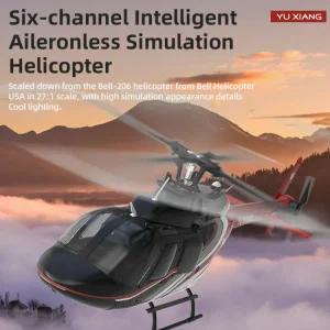 지능형 브러시리 헬기 6CH24G 1200KV Bell206 성인 장난감 이바리 모터 시이션 무선RC 스 헬리콥터F08
