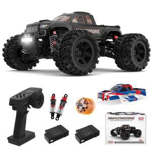 어메이징원 1:20 스케일 고속 트럭 45KPH 20208 전기 리모컨 카 터레인 취미 4X4 레이싱 RTR 맥스 브러시리스 방수, 몬스터 올 카, 베터리 오프로드 2 리포 RC