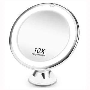 10X확대경거울 10배율메이크업거울 LED조명 10배율
