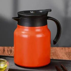 티웨어 온도표시 보온주전자(900ml) (오렌지)보냉포트