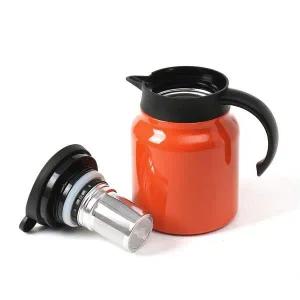 [콩심팥심]티웨어 이중진공 보온주전자(900ml) (오렌지) 차포트