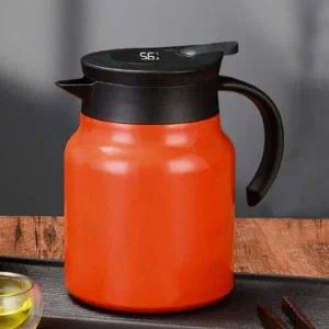 [콩심팥심]티웨어 온도표시 보온주전자(900ml) (오렌지)보냉포트