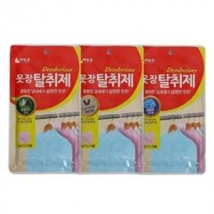 의류 땀냄새 악취 제거 걸이형 실내 방향제 옷장 탈취제 라벤더향 피톤치드향 아쿠아향